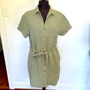 Weatherproof Sage Green Guaze Dress